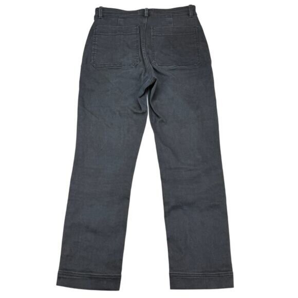 Everlane Slim Leg Crop Women's Pant Size 2 Washed Black - Picture 5 of 6